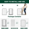 Dog Playpen,48 Inch(H) 18 Ft(L) 8 Panels Dog Fence Indoor/Outdoor ,Heavy Duty Metal Pet Puppy Exercise Pen,  Wide Door Low Threshold - 4 of 4
