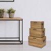 Cheung's Sable Set of 3 Trunks with Black Handles - Brown - 2 of 4