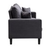 Sapphtopaz Corduroy High Resilience Sofa with Throw Pillows Modern Comfy Sofa Couch for Living Room,Bedroom,Apartment - 4 of 4