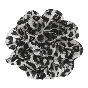 Unique Bargains Handmade Dainty Satin Fabric Big Peony Rose Flower Brooches Hair Clips 1 Pc - 1 of 4