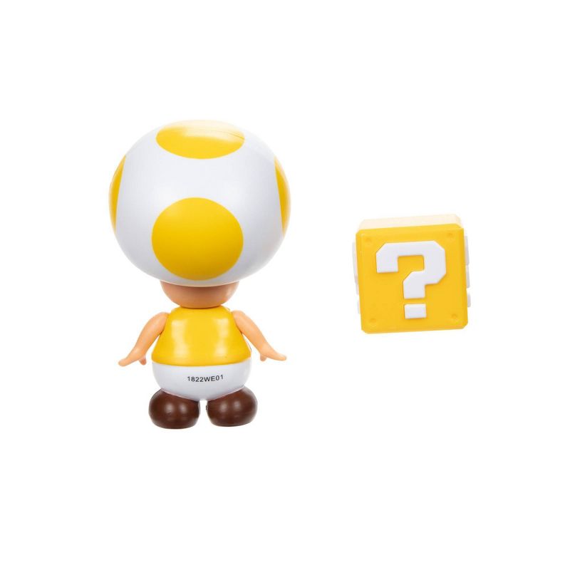 Nintendo Super Mario - Yellow Toad Figure with Question Block, 5 of 9