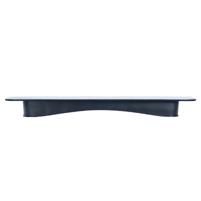 VIP Metal 36 in. Black Wall Mounted Shelf