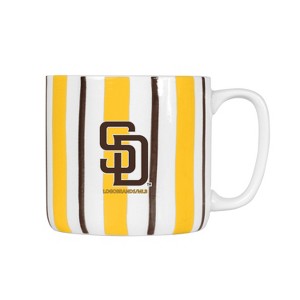 MLB San Diego Padres Striped Coffee Mug - 16oz - 1 of 1