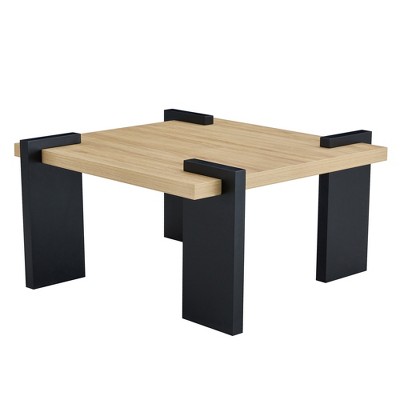 31.5"Modern Minimalist Square MDF Coffee Table-Compact for Small Spaces, Easy Assembly