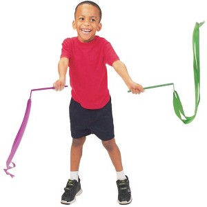 Sportime Deluxe Rainbow Ribbon Wands, 72 Inches, Set of 6 - 1 of 1