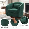 CAVINAS Chenille Swivel Accent Chair with Mid-Height Backrest and Wood Base,Modern Swivel Living Room Chairs,Reading Chairs for Living Room - 4 of 4