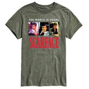 Men's - Scarface - The World Is Yours- Men's Short Sleeve Graphic T-Shirt Short Sleeve Graphic T-Shirt - 1 of 4
