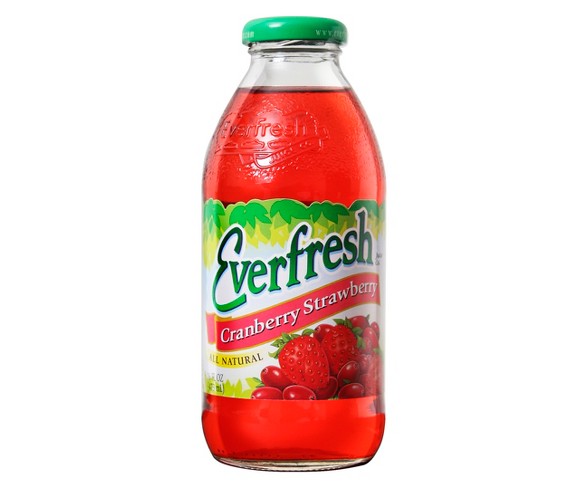 Everfresh Cranberry Strawberry - 16 fl oz Glass Bottle