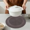 REGALWOVEN Farmhouse Round Placemats Set of 6 Woven Placemats for Dining Table Decor - 4 of 4