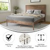 Taylor & Logan Queen Amara Wooden Platform Bed with Headboard Brown: 5-Year Warranty, Wood Frame, 44.5" Height - 2 of 4