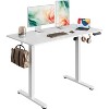 GALAXHERO Electric Standing Desk - 48" x 24" Whole Piece Desktop, Adjustable Height Computer Desk 3 Memory Settings Sit Stand Up Workstation - 4 of 4