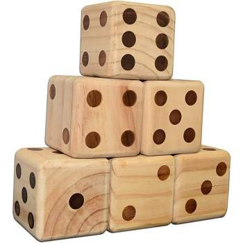 Hey! Play! Giant Wooden Yard Dice Outdoor Lawn Game : Target