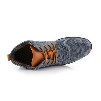 Polar Fox Mens Bohort MPX506060 Mid-Top Knitted Round Toe Sneaker Boots, in Blue, Size 10 — фото 5