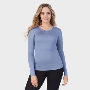 Warm Essentials by Cuddl Duds Women's Smooth Stretch Thermal Scoop Neck Top - 1 of 3