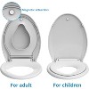 Toddler Potty Training Seat Built-In, Quiet-Close Lid, Safe PP Material, Easy Installation & Release with Hardware - 3 of 4