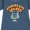 - Instant Message - Problem Solver Graphic Short Sleeve Fleece Dress - 2 of 4
