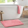 Hearth & Harbor Bathroom Rugs, Ultra Soft Velvet Memory Foam Bath Mats with PVC Backing - 2 of 4