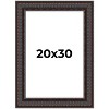 PosterPalooza | 3.5" Wide Ornate Brown Picture Frame - UV Acrylic, Foam Board Backing, Hanging Hardware - 2 of 4