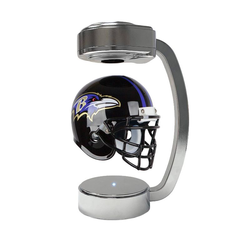 NFL Baltimore Ravens Chrome Mini Hover Helmet Sports Memorabilia, 1 of 3