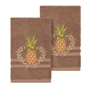Linum Home Textiles 100% Turkish Cotton WELCOME Embellished Towel Set - 1 of 2