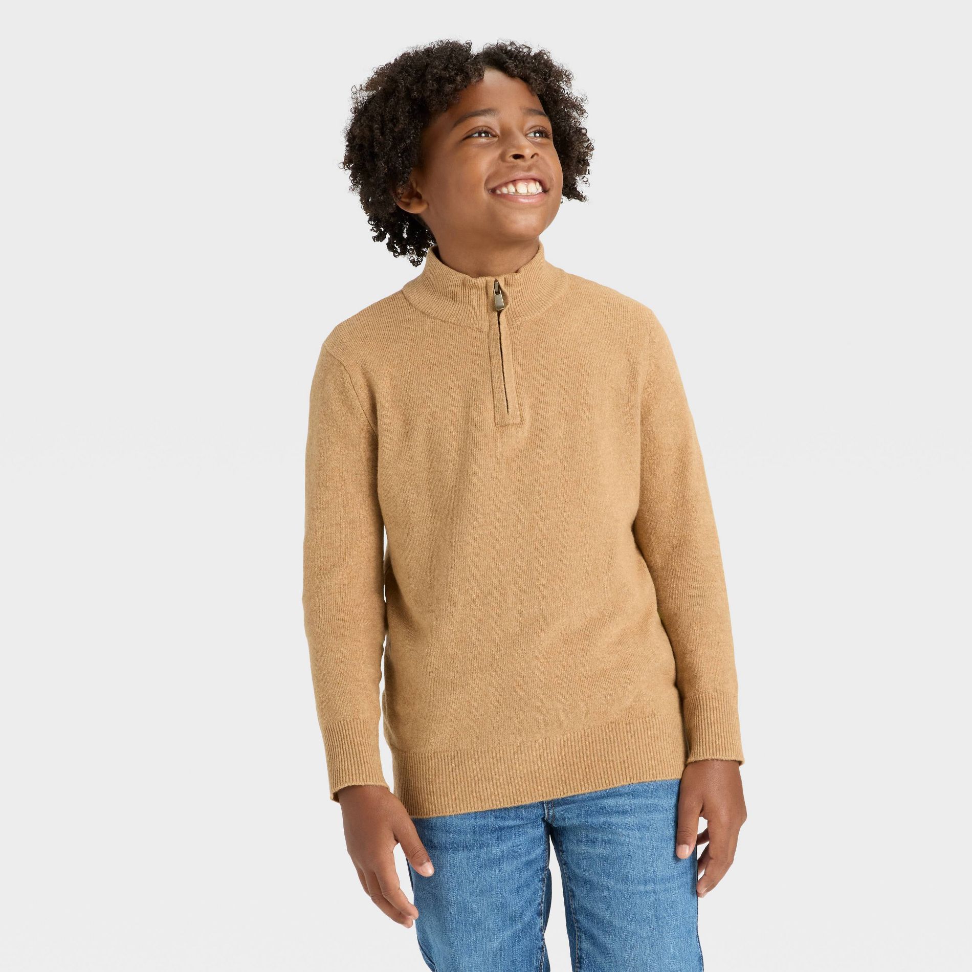 Boys' Quarter Zip Pullover Sweater - Cat & Jack™