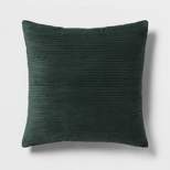Square Plush Corduroy Decorative Throw Pillow - Room Essentials™