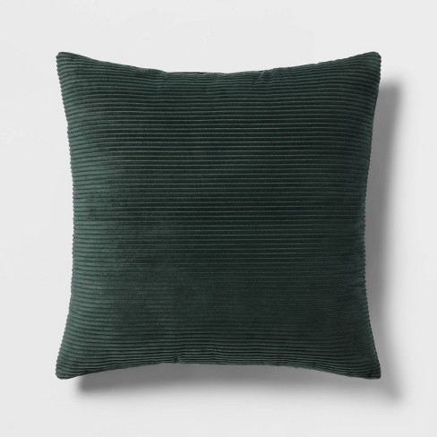 Square Plush Corduroy Decorative Throw Pillow - Room Essentials™ - image 1 of 4