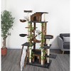 Go Pet Club 77" Forest Cat Tree with Leaves F2090 - Black/Brown - 2 of 2