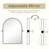 Lirago Arch Metal Wall Mirror with Tilted Frame Vanity Mirror Decor Mirror 36x24 Gold - 4 of 4