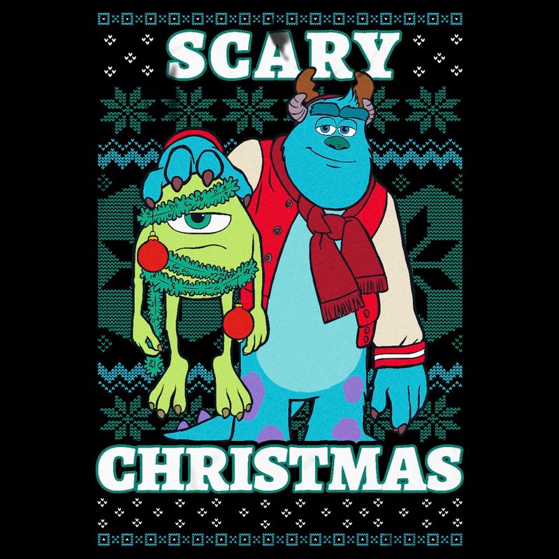 Men's Disney Monsters Inc. Mike and Sully Scary Christmas T-Shirt, 2 of 6