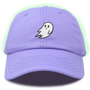 Dalix Ghost Glow in the Dark Embroidered Mens Womens Cotton Dad Hat Baseball Cap Adjustable - 1 of 4