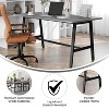 Emma and Oliver 60x30 Dining or Gaming Table with Double Sided Laminate Table Top and Heavy Duty A-Frame Steel Base - 3 of 4