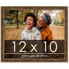 PosterPalooza | Photo Size Textured Gold Picture Frame - UV Acrylic, Foam Board Backing, Hanging Hardware - 2 of 4