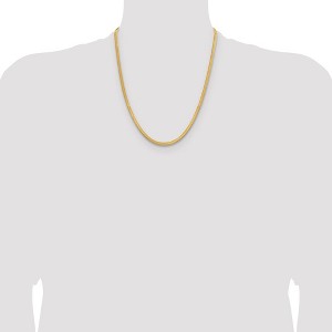 Chisel Stainless Steel Polished Yellow IP-plated 3.9mm 22" Herringbone Chain Necklace - 1 of 4