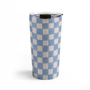 Schatzi Brown Alice Check Powder Travel Mug 20 oz Stainless Steel Travel Mug - Deny Designs - 1 of 4