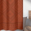 Sweet Jojo Designs Shower Curtain 72in.x72in. Boho Geometric Orange and Black - 4 of 4