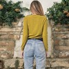 Anna-Kaci Women's Long Sleeve Knit Top with Asymmetrical Button Detail and Ribbed Texture - 4 of 4