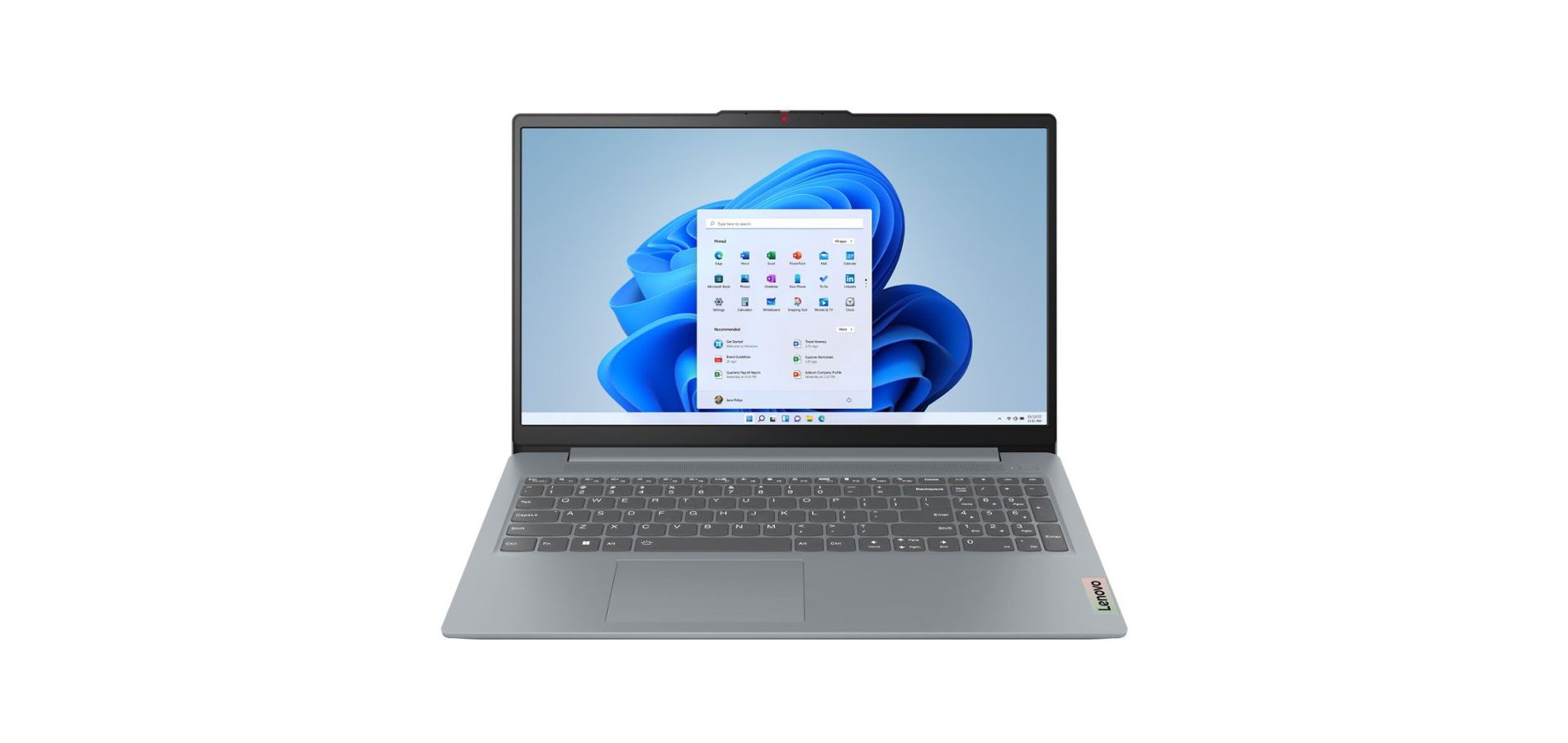 Lenovo IdeaPad 1i Laptop, 15.6" FHD Display, Intel Celeron N4500, Intel UHD Graphics, 4GB RAM, 128GB eMMC, Wi-Fi 6, Windows 11 Home, Grey