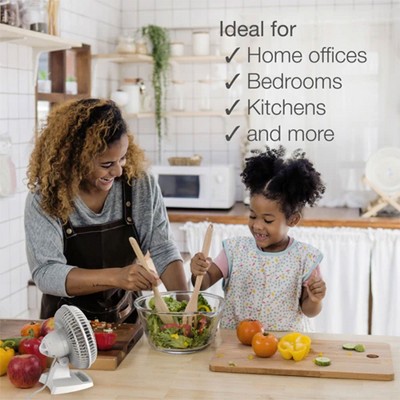 Lasko 6-Inch White 2-Speed Table-Top Cooling Fan