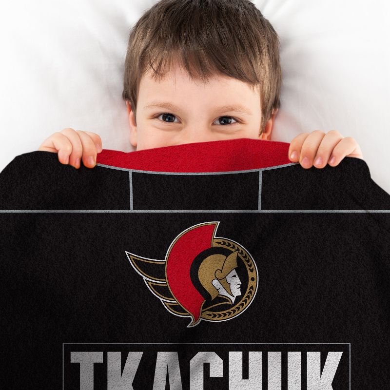 Sleep Squad Ottawa Senators Brady Tkachuk 60 x 80  Raschel Plush Blanket, 5 of 6