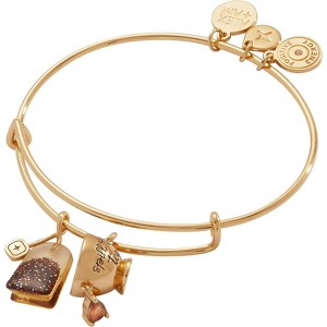 'Spill the Tea' Cup Charm Bracelet, Whimsical Adjustable Bangle with Teacup Design for Stacking - 1 of 4