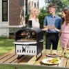 Costway 16" Outdoor Pizza Oven with Stone Peel & Grill Racks Folding Legs and Cover - 4 of 4