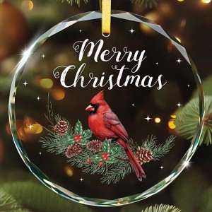 Glass Cardianl Christmas Ornament - Sympathy Memorial Ornament Gift for Loss of Loved One Keepsake - 1 of 4