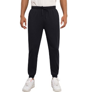 Men's Athletic Jogger Pants, Elastic Waistband with Drawstring, Tapered Leg Sweatpants for Workout & Casual Wear - 1 of 4