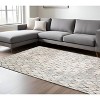 HomeRoots 8' X 11' Gray And Ivory Geometric Area Rug - 2 of 4