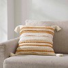 18"x18" Cosmo Square Throw Pillow - Crescent & Starlight - 2 of 4
