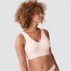 True & Co. True Everybody Women's V-Neck Bra - Pale Pink XL