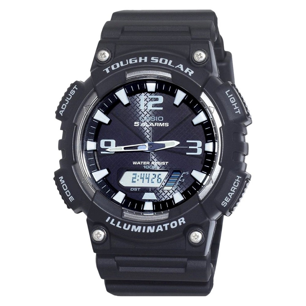 UPC 079767960537 product image for Men's Casio Solar Sport Watch - Black (AQS810W-1AVCF) | upcitemdb.com