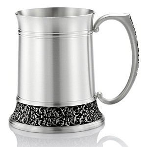Royal Selangor Hand Finished Classic Expressions Collection Pewter Tankard (L) in Satin Finish Gift - 1 of 4