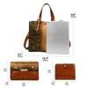 Paaaawaters Large Capacity Crocodile Print Tote Bag Set - Women's Fashion Handbag, Shoulder Bag & Purse - 3 of 4